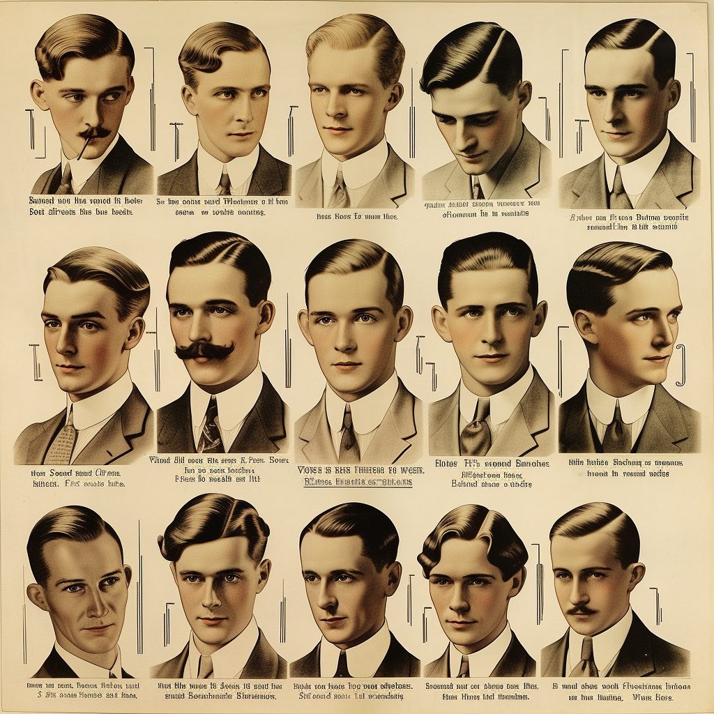 how was 1920s men's hairstyle