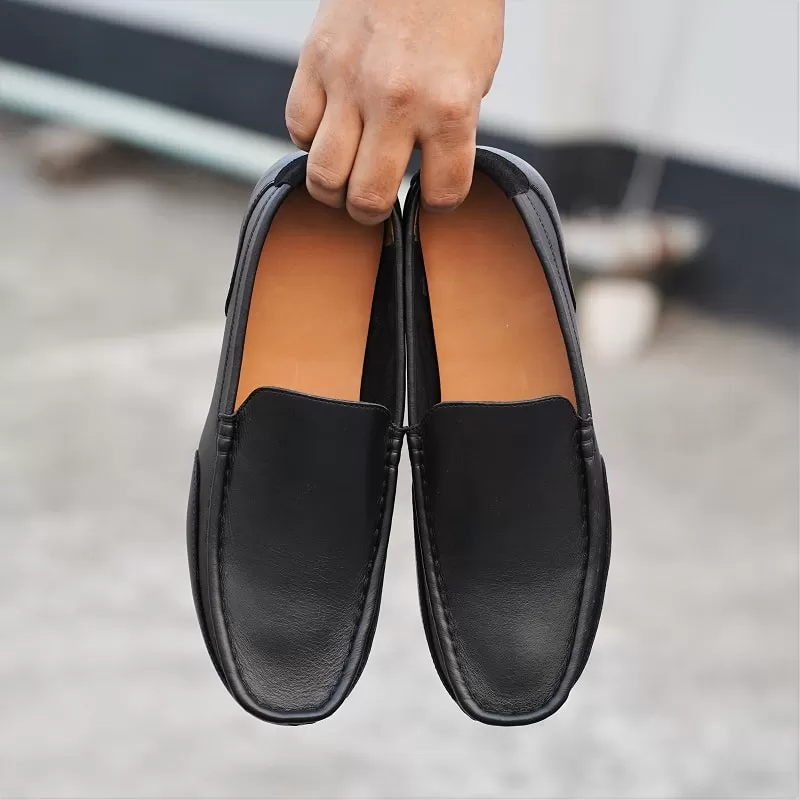 leather loafers